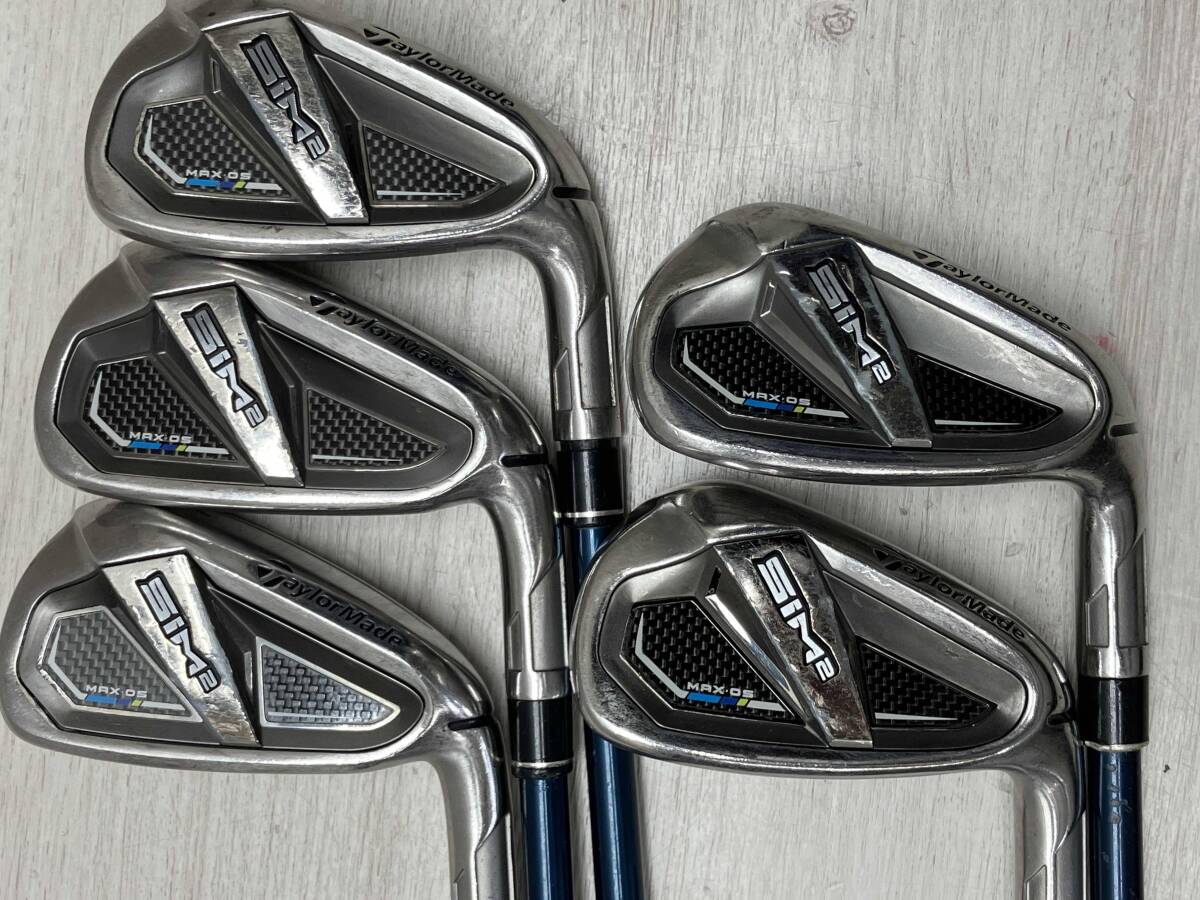 TaylorMade SIM 2 MAX OS アイアンセット 5本 テーラーメイド SIM2 MAX OS アイアン 5本セット [KBS MAX MT85