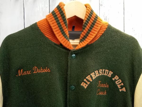 DeLONG デロング 70-80s 袖レザー スタジャン サイズ40 Lサイズ