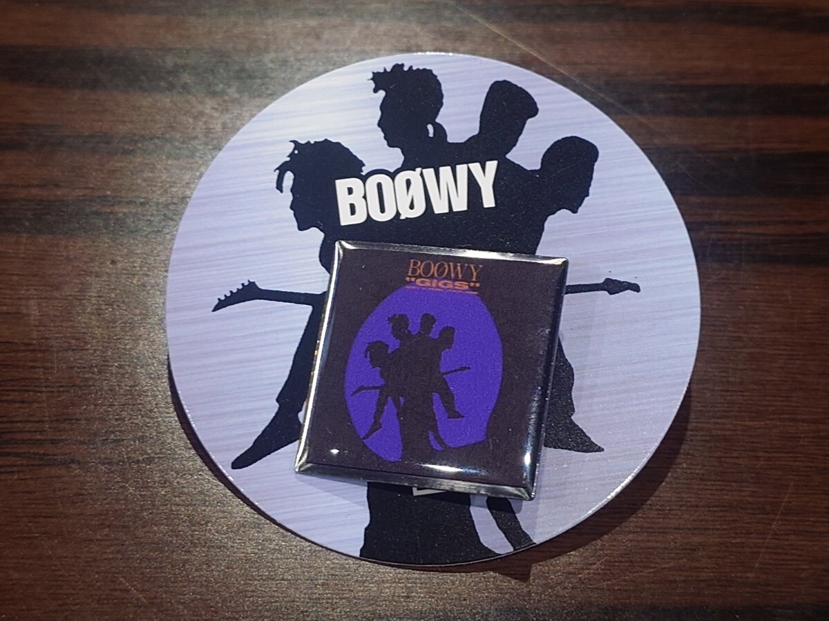 当時物 BOOWY BOØWY ボウイ ミラー 鏡 縦15.3×横45.8 ミュージシャン