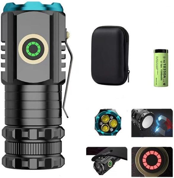 懐中電灯LED 高輝度 超小型 軽量 強力 COBワークライト K012
