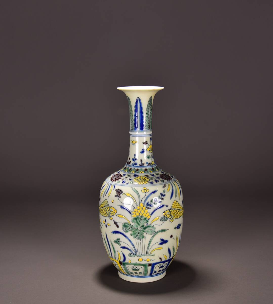 専用　中国古玩　大明萬暦年製五彩花瓶　高さ30.8㎝東Y7-0530③タサオ Yahoo!オークション -「大明萬暦年製」(明) (中国、朝鮮半島)の