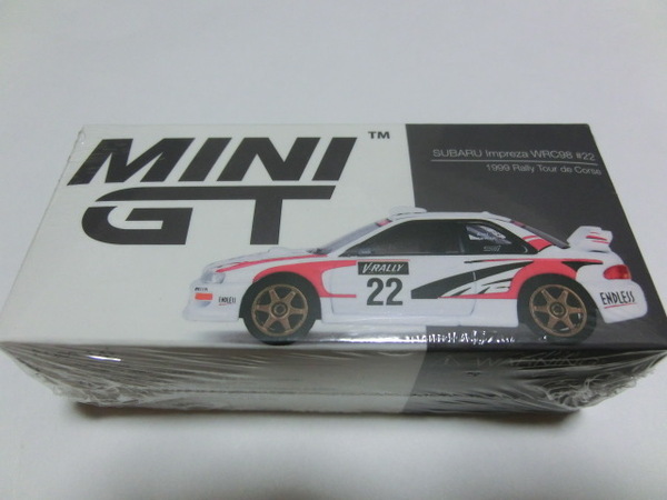 MINI GT 1/64 スバル インプレッサ S5 WRC’98ラリー・ツールド・コルス1999 #22 左ハンドル MGT00564-L 新品