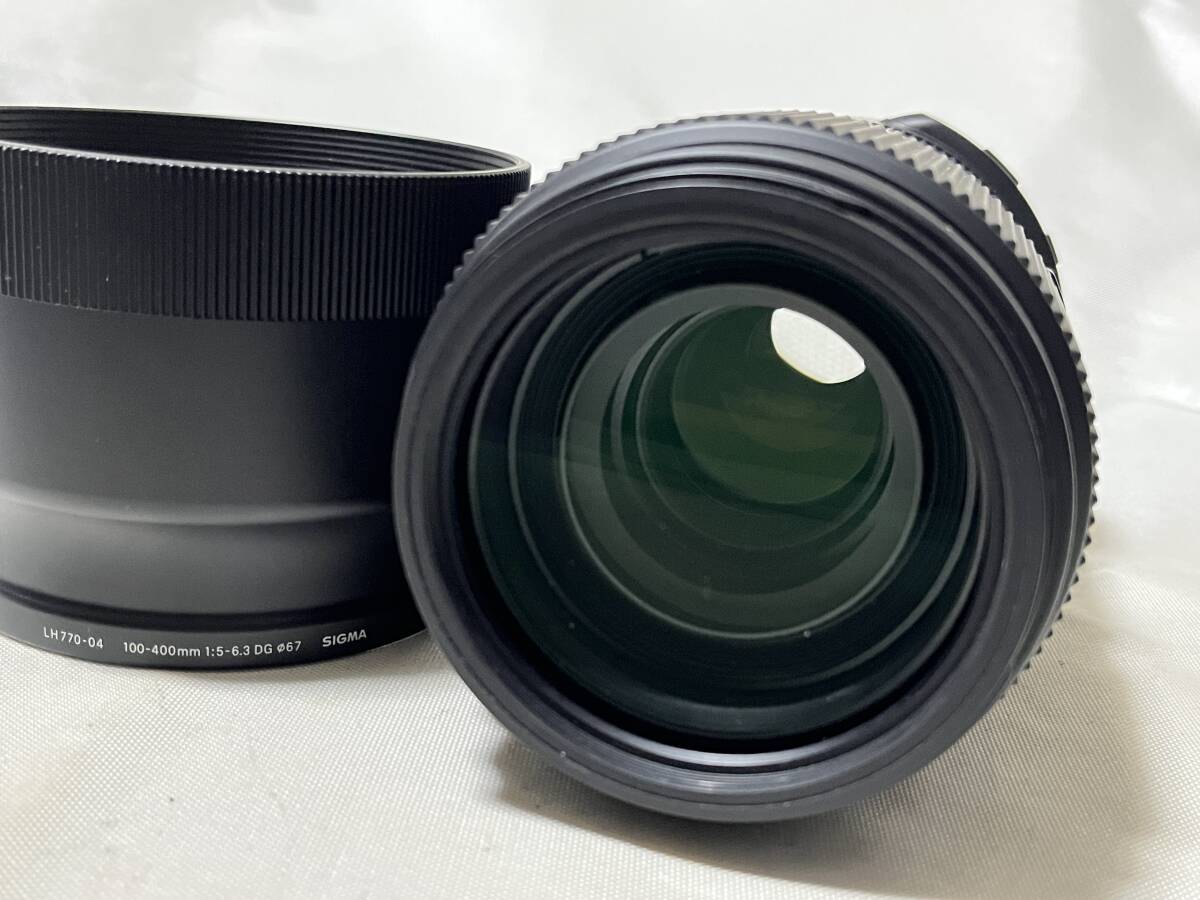 ★希少品★シグマ SIGMA 100-400mm F5-6.3 DG OS HSM CONTEMPORARY SAマウント ★フード付き★ #8207