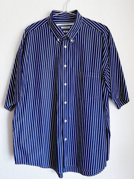 JOURNAL STANDARD / THOMAS MASON / トーマス メイソン ファットシルエット ボタンダウンS/Sシャツ / サイズ: M / カラー: ネイビー