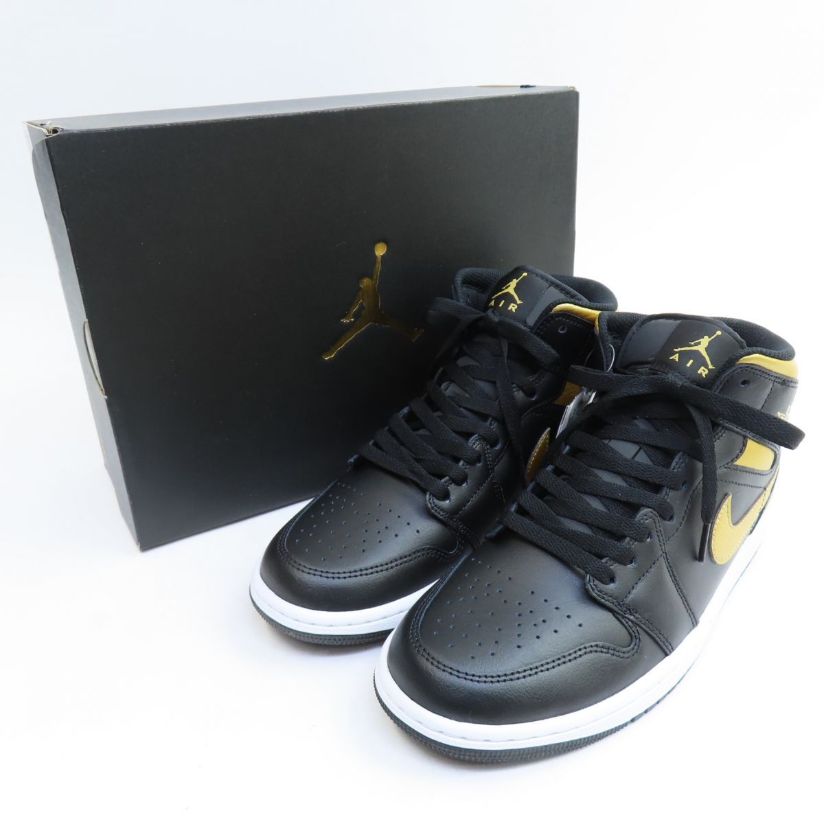 NIKE AIR JORDAN 1 MID GS エアジョーダン ジョーダン1 ミッド 22.5㎝ ファイヤーレッド ブレッド