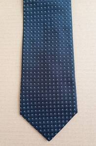 BARREAUX 剣先約9cm 絹96% FABRIC BY ITALY /ブランドネクタイ ドット チェック 小紋