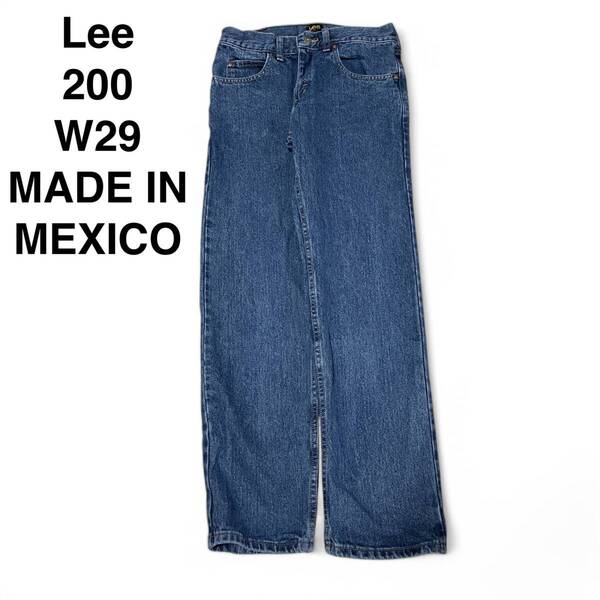 メキシコ製 Lee リー 2008973 w29 ストレートデニム ストレートジーンズ 古着 ジーパン Gパン 青 ブルー レギュラーフィット ボトムス