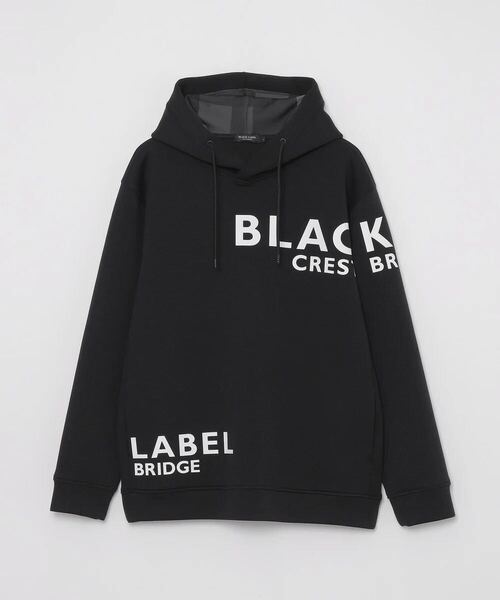 極美品【LL】ブラックレーベル クレストブリッジ【店舗限定】 ロゴ グラフィック フーディー 黒 BLACKLABEL CRESTBRIDGE パーカー
