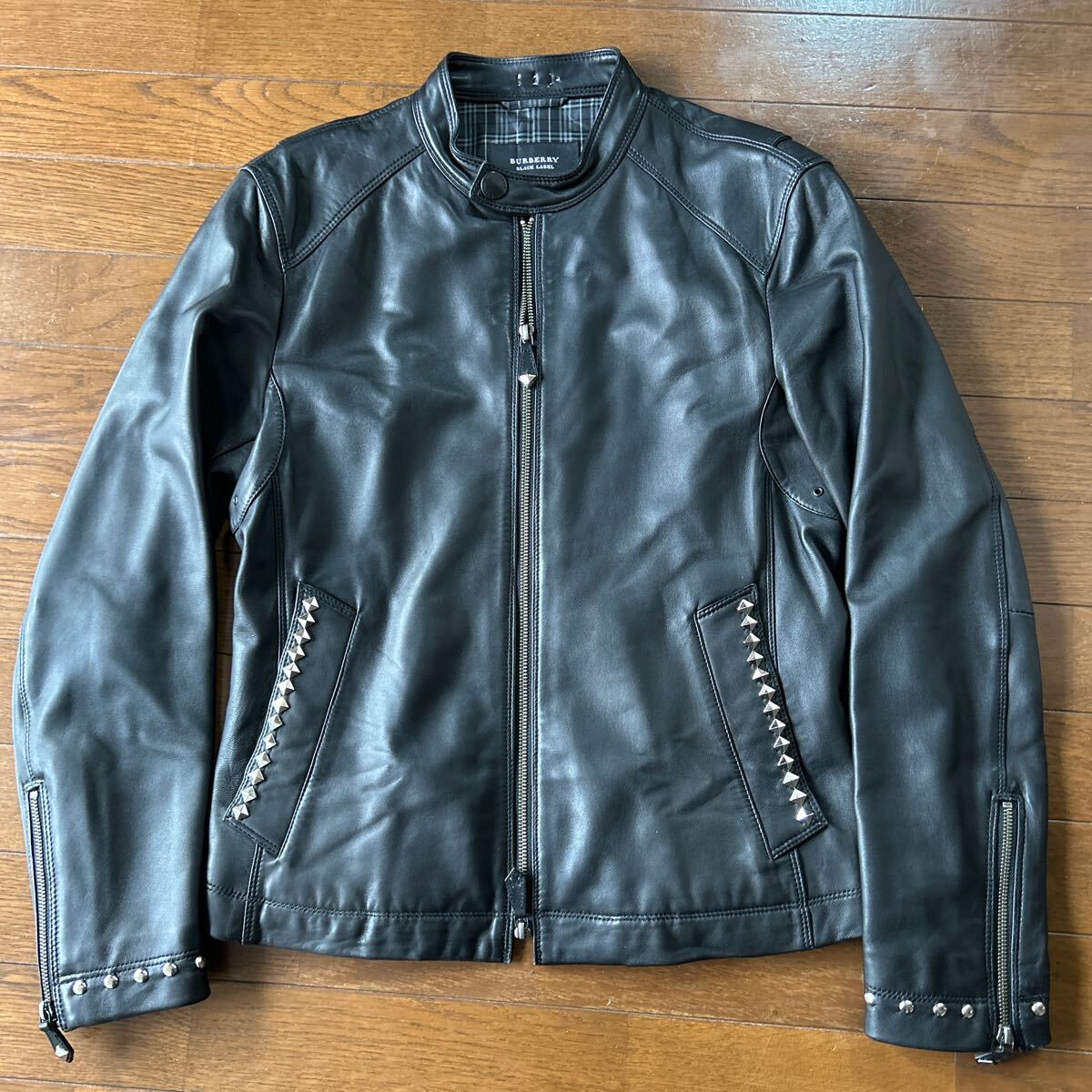 Yahoo!オークション -「burberry black label レザーライダース Yahoo!オークション -「burberry black label レザーライダース