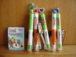 ♯Fsv15JAゼルダの伝説夢幻の砂時計DSキャラタッチペン5種任天堂♂Yujinユージン ♀300円〓005882_b