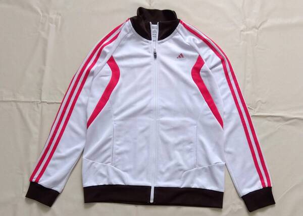 adidas アディダス UV CARE トラックジャケット レディース M ジャージ 上着 サラッと生地 7441