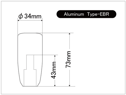 LAILE レイル アルミ・シフトノブ Type-EBR M12×1.25P レッド インプレッサ WRX STi GVB 2007/10~ MT LAILE レイル アルミ・シフトノブ Type-EBR M12×1.25P レッド インプレッサ WRX STi GVB 2007/10~ MT