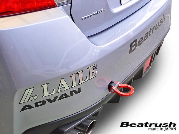LAILE レイル リア・けん引フック レッド WRX STI VAB 2014/08~ LAILE レイル リア・けん引フック レッド WRX STI VAB 2014/08~