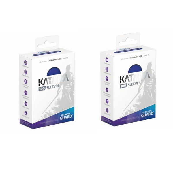 刀スリーブ カタナスリーブ katanaスリーブ スタンダードサイズ BLUE(青) 新品2個セット「4260250073773
