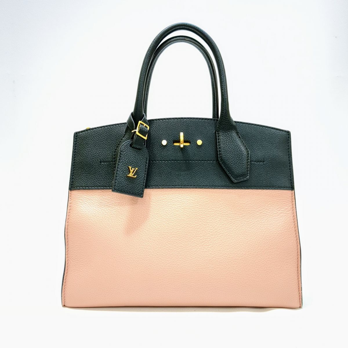 LOUIS VUITTON ルイヴィトン バッグ ブラック×ピンク M53019 シティ スティーマー M 美品 ◆3118/静岡清水店