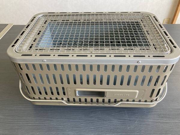 【未使用未開封 送料無料】角型卓上シチリン SC-392 団炭 BBQ バーベキューコンロ(5-4)