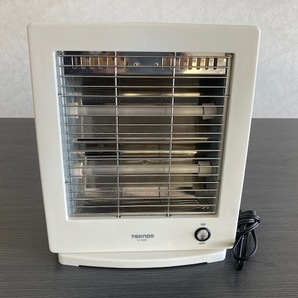 【送料無料】小型電気ヒーター 電気ストーブ TEKNOS ES-K600 サーモスタット140度 中古品