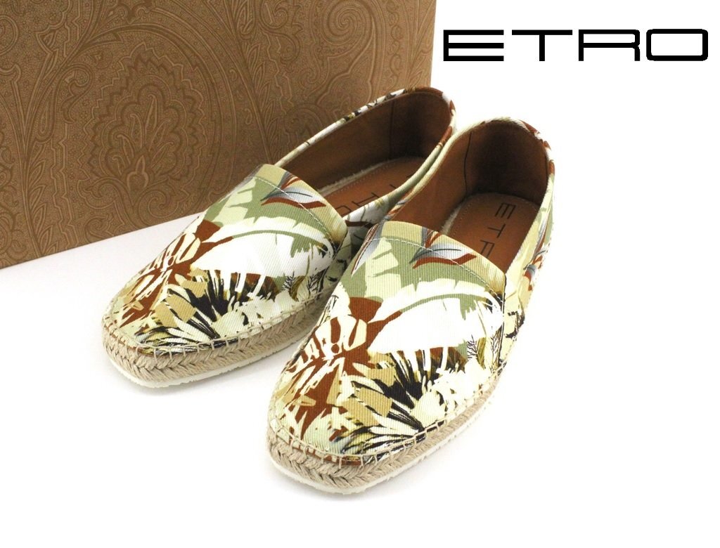 ETRO★花柄スリッポン Yahoo!オークション -「スリッポン」(エトロ) (え)の落札相場