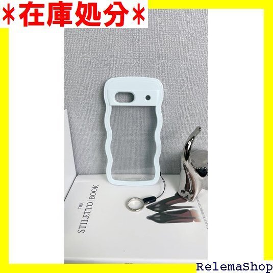 Mokutojp Google Pixel7A ケース 収 携帯カバー 人気Pixel7A ケース ライトブルー 1974