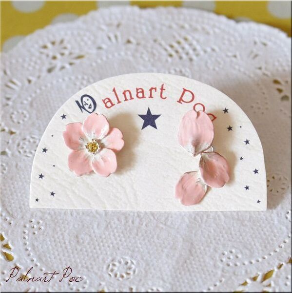 パルナートポック 送料無料 サクラひらり ピアス 桜 パタミン ブラフシューペリア アクセサリー さくら サクラ 雑貨