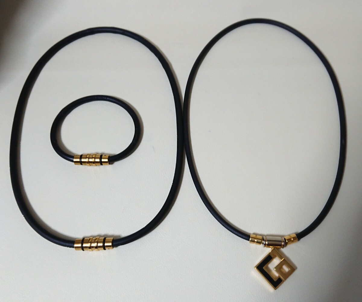 ☆Colantotte:コラントッテ☆ネックレス TAO クレスト ブレスレット ループ 三点セット Lサイズ 磁気 アクセサリー スポーツ【送料無料】