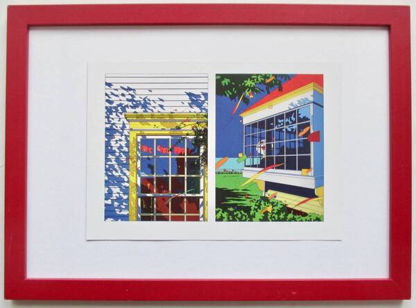 鈴木英人「風景B-2」印刷物 画集画 A4新品額入