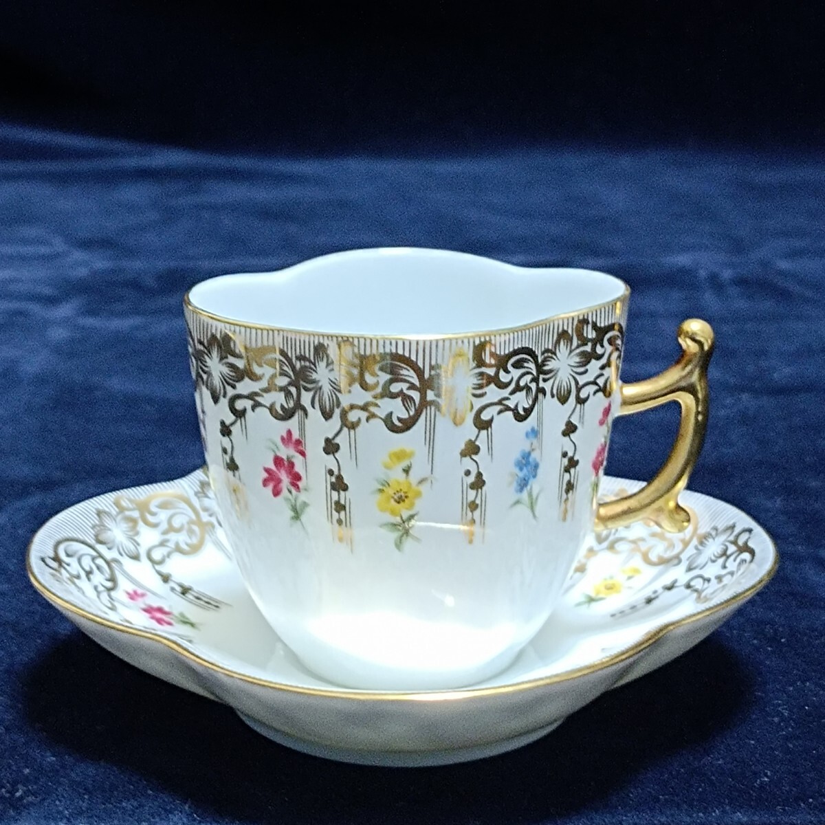 大橋陶器 OHASHI アンティーク コーヒーカップ＆ソーサー