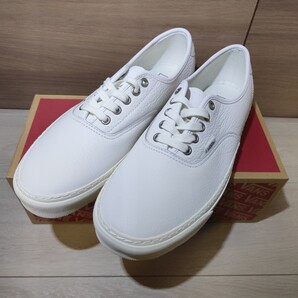 新品未使用27.5cmバンズ authentic LUX 本皮レザー、真っ白