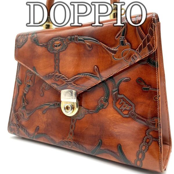 【超レア】DOPPIO ハンドバッグ ヴィンテージ イタリア製