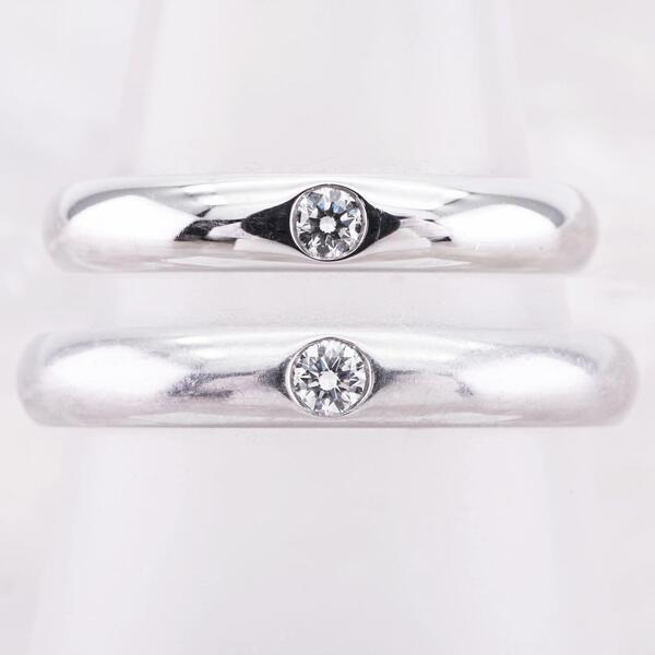 34454 ★HARRY WINSTON★ ラウンドマリッジリング ペアリング 定価81万