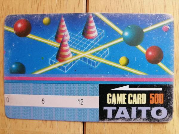 ロケテスト用ゲームカード/TAITO GAME CARD 500/タイトー/1986年/未使用品