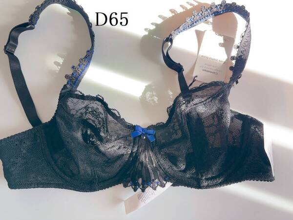 D65☆Aubade オーバドゥ 高級フランスランジェリーブラ 黒②