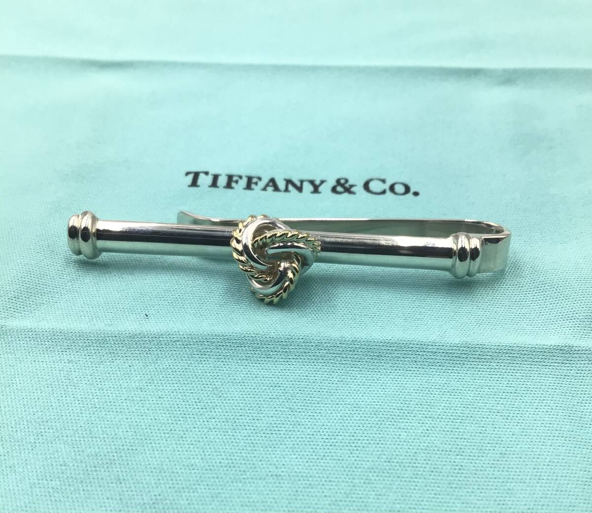 ティファニー ツイスト ナロー チェーン ネクタイピン Ag925