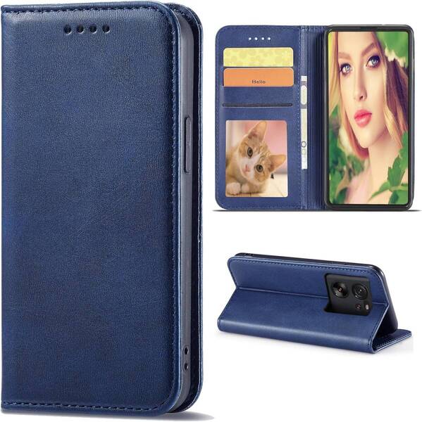 Xiaomi 13T XIG04 ケース 手帳型 Xiaomi 13T Pro 手帳型ケース 携帯ケース 携帯カバー レザー TPUケース 防水 耐摩擦 (ブルー)