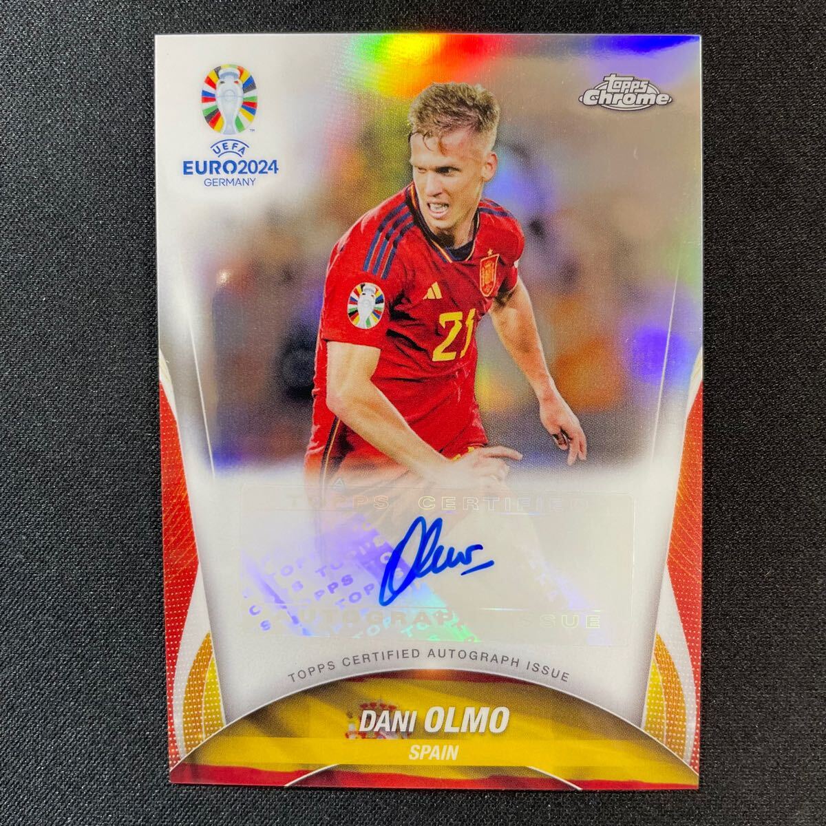 Tops Dani Olmo Ticks Autograph Gold Lava | eBay