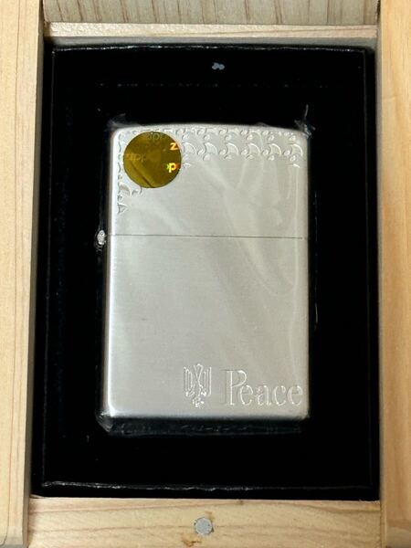 zippo Peace JT NIPPON 限定品 ピース 2面刻印 2012年製 シルバー silver デットストック 専用木箱 保証書