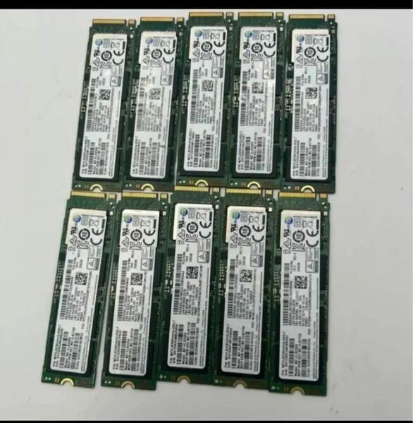 SAMSUNG MZVLB256HAHQ-000L7 256GB NVMe M.2 10枚セット
