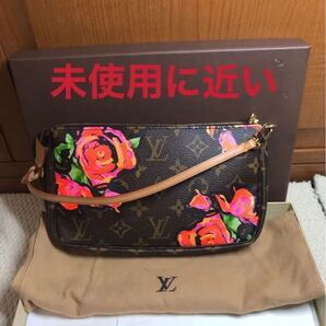 未使用に近い,ルイヴィトン 村上隆限定品アクセソワール M48615 薔薇