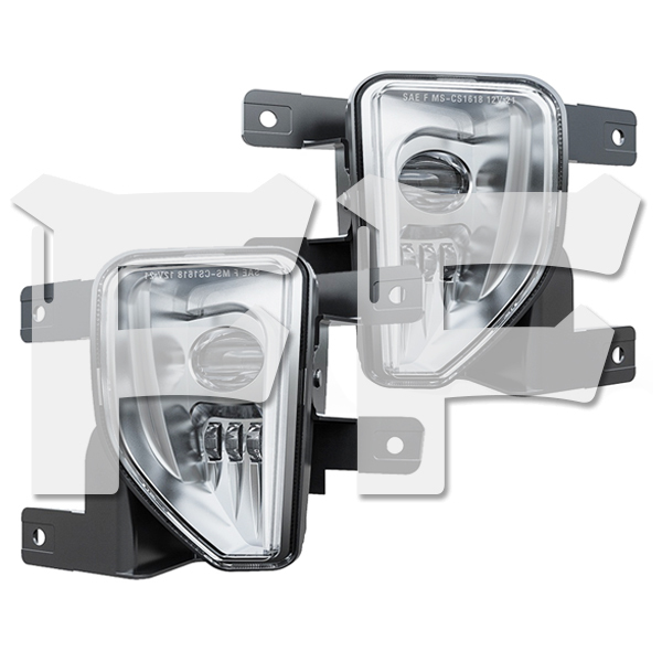 2016~2018年Chevy Silverado 1500 Models LED フォグライト フォグアンプ MS-CS1618 シルバー 新品
