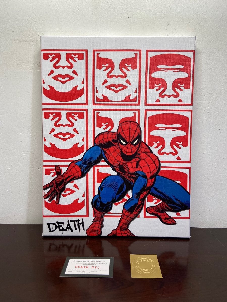 売約済!限定品 正規品DEATH NYC ポップアート スパイダーマン 売約済!限定品 正規品DEATH NYC ポップアート スパイダーマン