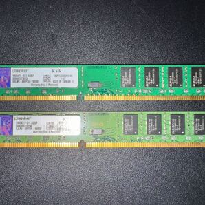 【中古動作品】Kingston KVR1333D3N9/4G DDR3 PC3-10600 4GB【2枚セット】