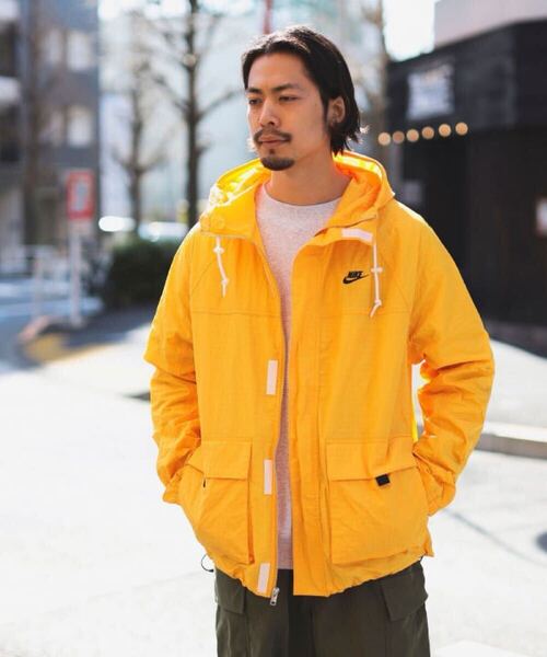 XL 新品 ナイキ クラブ メンズ ボウライン ジャケット / Nike ウーブンジャケット ナイロンジャケット 撥水 レイン マウンテンジャケット