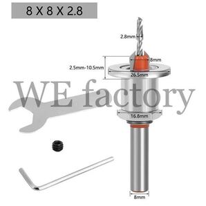 WE factory 皿取り錐ドリルビット ドリルストッパー付 2.8x8mm①