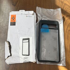 702p1516☆ Spigen Pixel7 ケース ストラップ ホール付き クリア TPU バンパーケース