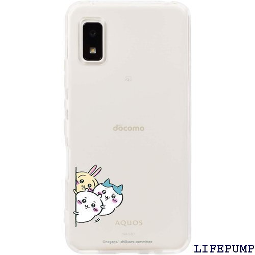 AQUOS wish2 用 ケース SH-51C SH ワイヤレス充電対応 TPU レンズ保護 クリア かわいい 1868