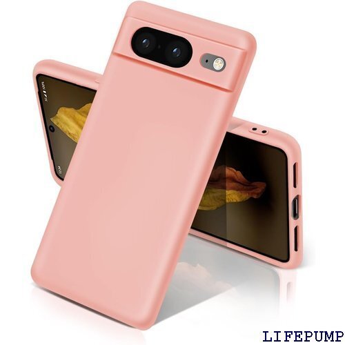 Google pixel 8 ケース シリコン 耐衝撃 護 携帯ケース ソフト 薄型 ワイヤレス充電対応 ピンク 1905