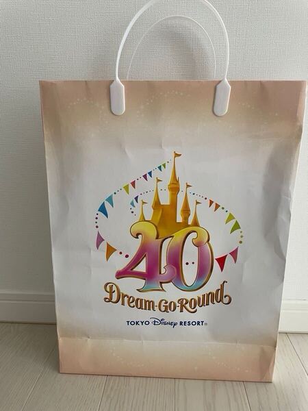 非売品☆ディズニー40周年 Dream Go Around 紙袋 手提げ