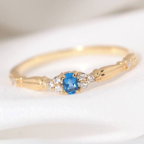 アウイナイト ドイツ産 リング 0.08ct D0.03ct k18