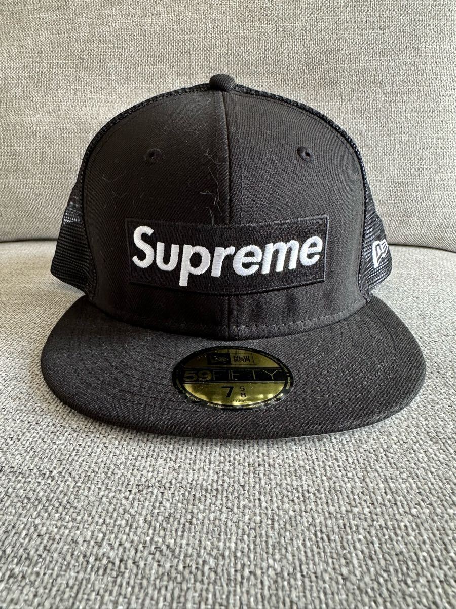Supreme 黒/白 キャップ 59FIFTY 60.6㎝ Supreme 24SS MLB Teams Box Logo New Era Black-Chicago White