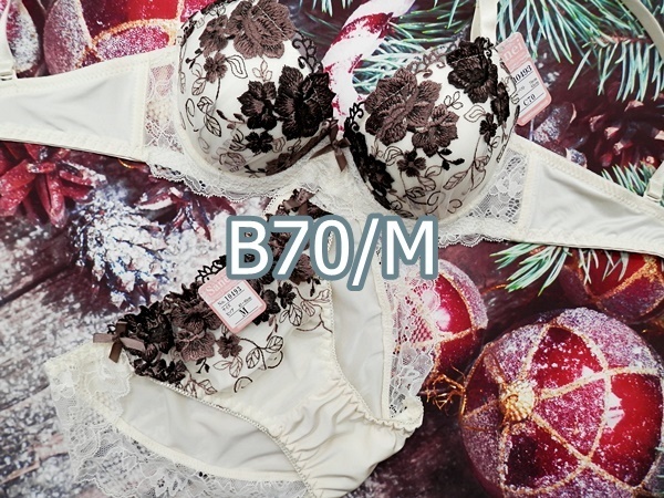 B70037-P B70/M【1点限り商品】ブラ・ショーツセット ランジェリー インナー 下着 ハーフレースショーツ